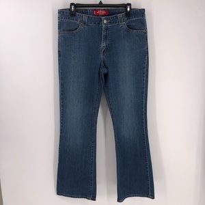 Levis 525 jeans low bootcut stretch size 12